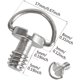 thumbnail image 2 of 4 Pieces 1/4 Inch Camera Mounting Screw Tripod Screw Threaded With Stainless Steel Material, 2 of 5