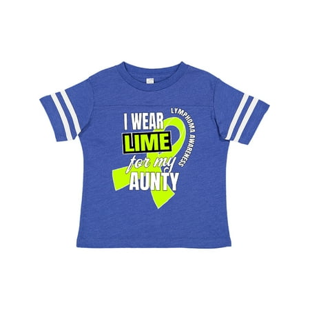 

Inktastic I Wear Lime For My Aunty Lymphoma Awareness Gift Toddler Boy or Toddler Girl T-Shirt