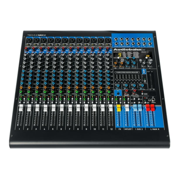 Mezcladora Profesional De 12 Canales Audiobahn TECHNOMIX12