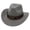 Grey, variant on Cowboy Hat Women Western Cowboy Style Jazz Bowler Hat with Cow Head Decoration Ethnic Folk Design for Party and Daily Outfits
