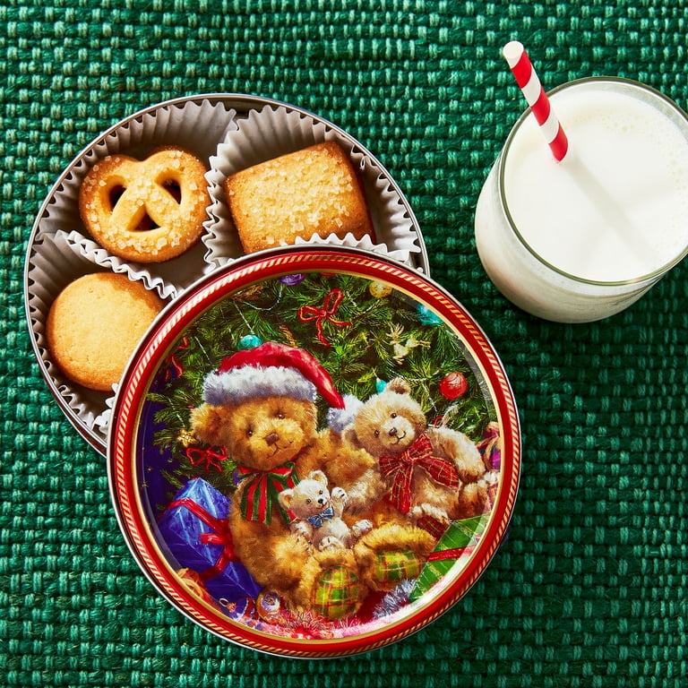 Great Value Danish Style Baked Cookie Tin, 4 oz Gift Set - Walmart.com