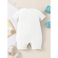 thumbnail image 5 of Elippeo Baby Summer Short Sleeve Romper 1 3 6 9 12 18 Months Solid Color Front Button Newborn Jumpsuit for Toddler Boy Girls Cute Clothes, 5 of 8
