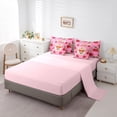 thumbnail image 5 of Feelyou Kawaii Fox Animal Bedding Comforter Set 7pcs, Fashion Red Rose Floral King Bedding Sets, Teens Kids Boys Girls Reversible Bed Sheets, Ultra Soft Bedroom Decor, 5 of 8