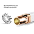 thumbnail image 6 of Riousery Women Eyebrow Facial Trimmer Washable Compact Small Electric Hair Remover Trimmer for Lip Armpit Leg White, 6 of 9