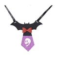 thumbnail image 3 of Halloween Pet Collar Costume Accessory, Skull Ghost Pumpkin Spider Bat Design Neck Bib Bandana for Small Medium Dogs Cats, Cute Holiday Dress Up Decor for Trick Or Treat Party Pet Photo Prop, 3 of 6