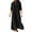 Black, variant on FcBaudy Long Sleeve V-Neck Dress,Summer Dresses for Women,Womens Dresses Fashionable Women's Long Sleeved V-neck Solid Color Loose Fitting Dress Women s Dress