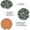 thumbnail image 2 of FREEAMG Acorns and Dragonflies Car Coaster 2 Pieces, with Finger Slits, Easy to Disassemble and Clean, Absorbent Ceramic Cork Base Car Coaster, Cold Drink Coaster, 2 of 6