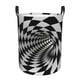 thumbnail image 1 of Fotbe 3D Vortex Illusion Cesto de Ropa con Asas, Cesto Impermeable de Gran Capacidad, Bolsa de Lavado para Dormitorio, Cesto de Ropa con Ruedas y Asas-Small, 1 of 6
