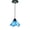 Blue, variant on Rustic Single Head Pendant Light, Vintage Hanging Ceiling Lamp for Kitchen Dining Room Bedroom Living Room, Farmhouse Adjustable Hanging Light Fixture