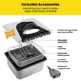 thumbnail image 6 of Chefman 4.5L Dual Cook Deep Fryer, XL Capacity, Adjustable Temperature & Timer - Stainless Steel, 6 of 7
