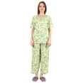 thumbnail image 1 of Inkmeso Printed Sleepwear Pajama Set For Women Short Sleeve Nightwear Soft Pj Lounge Sets, 1 of 7