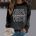 thumbnail image 2 of Women's Hoodless Sweatshirt Elemeno Kindergarten Teacher Long Sleeve Educational Pullover Tops for Early Learning Fashion, 2 of 4