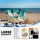 thumbnail image 5 of Fotbe Ocean Wave Crash Bolsa de Viaje para Playa - Resistente al Agua, Bolsa Tote de Gran Capacidad y Ligera con 7 Bolsillos para Mujeres y Hombres, 5 of 7
