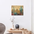 thumbnail image 3 of HFDF Cactus Wall Art Tropical Plants Wall Decor Desert Cactus Western Pictures Canvas Print Painting Artwork Home Decorations for Bedroom Living Room Bathroom Kitchen 14x11inch Framed, 3 of 6