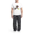 thumbnail image 5 of CafePress - SAY WHAT!?' Giraffe Men's Light Pajamas - Men's Light Loose Fit Cotton Pajama Set, 5 of 7