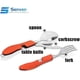thumbnail image 3 of 2Pcs 4 in 1 Stainless Steel Camping Cutlery - Knife, Fork, Spoon, Bottle Opener - Blue, Red, 3 of 5