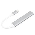 thumbnail image 4 of Type-C Hub Type-C Male to USB Female Adapter 4-in-1 Aluminum Alloy Hub with USB2.0/USB3.0 Ports Wide Compatibility Silver, 4 of 5