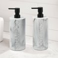 thumbnail image 3 of Set dispensador de champú y gel de baño con resina de mármol Indecor Home, 2 unidades, 3 of 8