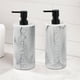 thumbnail image 3 of Set dispensador de champú y gel de baño con resina de mármol Indecor Home, 2 unidades, 3 of 8