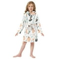 thumbnail image 6 of FORMRS Niños Bathrobe Unisex Hooded Robe Soft Plush Pajamas Sleepwear, Size 4-6T, Halloween Pumpkin, 6 of 7