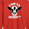 thumbnail image 3 of Instant Message - Cow Ya Doin - Toddler & Youth Long Sleeve Graphic T-Shirt, 3 of 6
