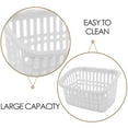 thumbnail image 3 of Luxshiny 3Pcs Over Door Basket Light Grey Hanging Kitchen Storage Organizer for Home Space Saving, 3 of 8