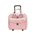 thumbnail image 2 of McKlein USA by McKlein Women's Wheeled Leather Briefcase, Pink, 2 of 3