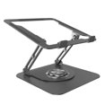 thumbnail image 1 of Support pour Ordinateur Portable pour Bureau, Support d'Ordinateur Réglable avec Base Rotative à 360°, Rehausseur Ergonomique pour Travail Collaboratif, Support Pliable et Portable, Convient à Tous les Ordinateurs Portables de 10-17 Pouces, 1 of 5