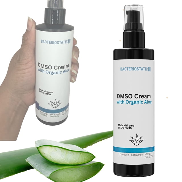 Crema Hidratante Bacteriostática de DMSO con Aloe Orgánico 177 ml