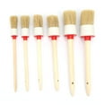 thumbnail image 6 of Tebru 6pcs Wooden Handle Car Detailing Brush Set Round Oil Painting Wax Brushes , Wax Brushes, Round Oil Painting Brush, 6 of 8