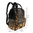 thumbnail image 2 of Daiia Cool Black Gold Dragon Large Capacity Baby Bag Waterproof Stylish Diaper Bag Mummy Backpack Adjustable Straps Diaper BagBaby Essentials Bag, 2 of 6