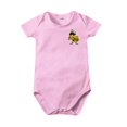 thumbnail image 1 of Gibobby Mameluco polar Mono de verano de manga corta con estampado de béisbol de de animados de Color sólido para niños y niñas de 0 a 24 meses(Rosa, 18-24 Meses), 1 of 3