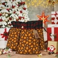 thumbnail image 6 of Cauagu Chicken Legs 1 Print Christmas Linen Gift Bag,Christmas Goody Gift Bags with Plaid Drawstrings Xmas Presents Bags Holiday with Gift Tag Cards-Black, 6 of 8