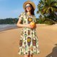 thumbnail image 4 of Balery Cute Owls Vestidos sueltos de manga corta para mujer, vestidos de verano 2025, vestidos casuales de corte A con vuelo., 4 of 6