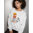 thumbnail image 2 of Woman And Kitten Best Friends Sweatshirt Women -SPIdeals Designs, Female Medium, 2 of 4