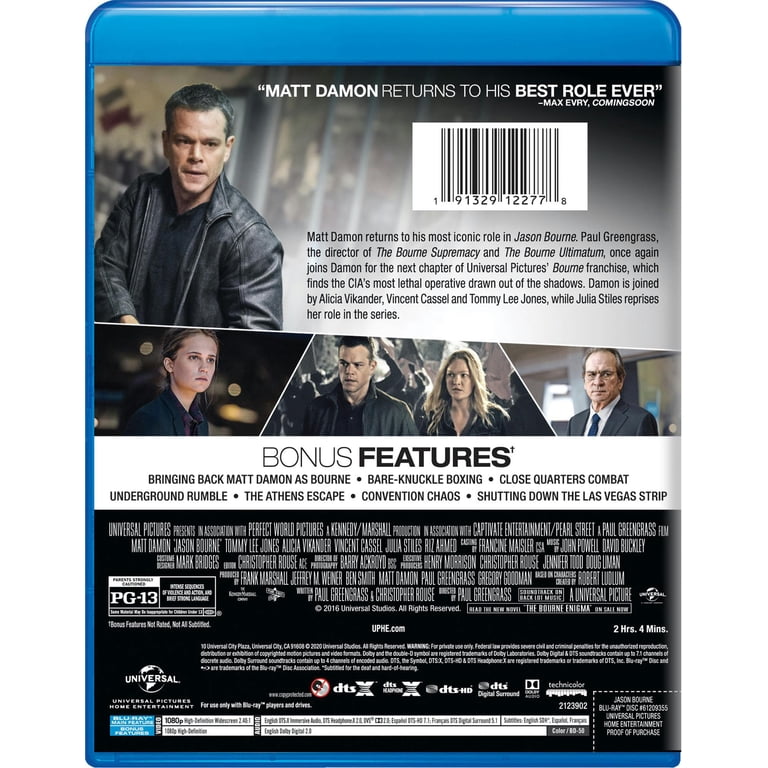 Jason Bourne (Blu-ray New Box Art) [Blu-ray] - Walmart.com