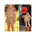 thumbnail image 2 of BemeyourBBs Kids Toddler Baby Girls Summer Clothes Cute Infant Baby Girls 2 Piece Outfits Sleeveless Dot Print Tank Tops Lantern Shorts Sets, 2 of 9