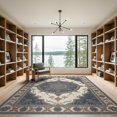 thumbnail image 2 of ODIKA Front Door Distressed Symmetrical Subtle Painterly Details Bedside Low Profile Flatwoven for Great Room, Indoor Open Concept, Large Living, 2 of 7
