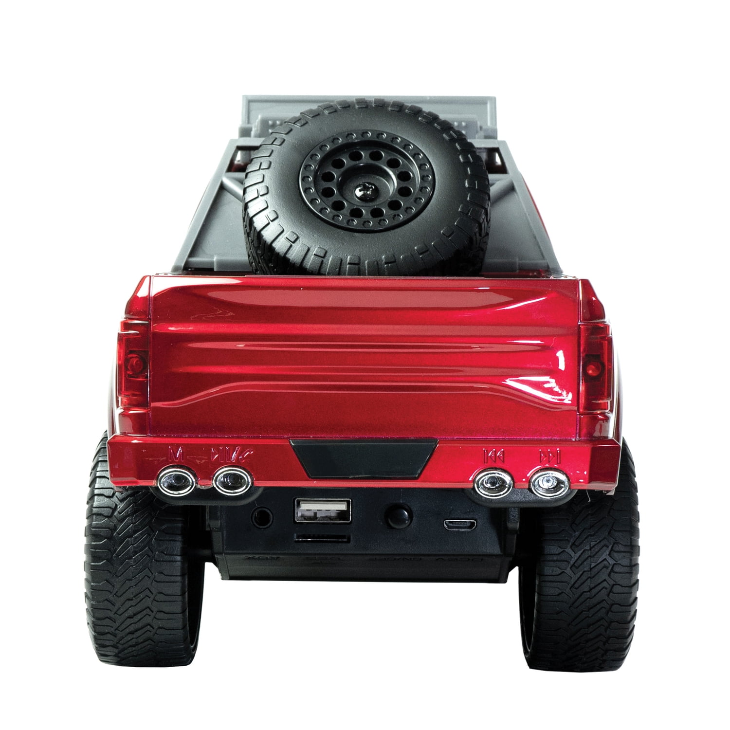QFX BT-150 RED BT-150 Truck-Style Bluetooth Speaker with LEDs (Red)