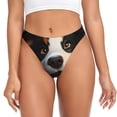 thumbnail image 1 of Balery Playful Smile Cute Dog Tangas de Algodón para Mujer con Estampado – Ropa Interior Sexy, Transpirable, G-string-X-Small, 1 of 6