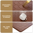 thumbnail image 4 of PABUBE Kitchen Mat Cushioned Anti Fatigue Kitchen Rugs Waterproof Non-Slip Comfort Standing Mat for Kitchen, Floor, Office, Sink, Black, 24"x59", 4 of 9