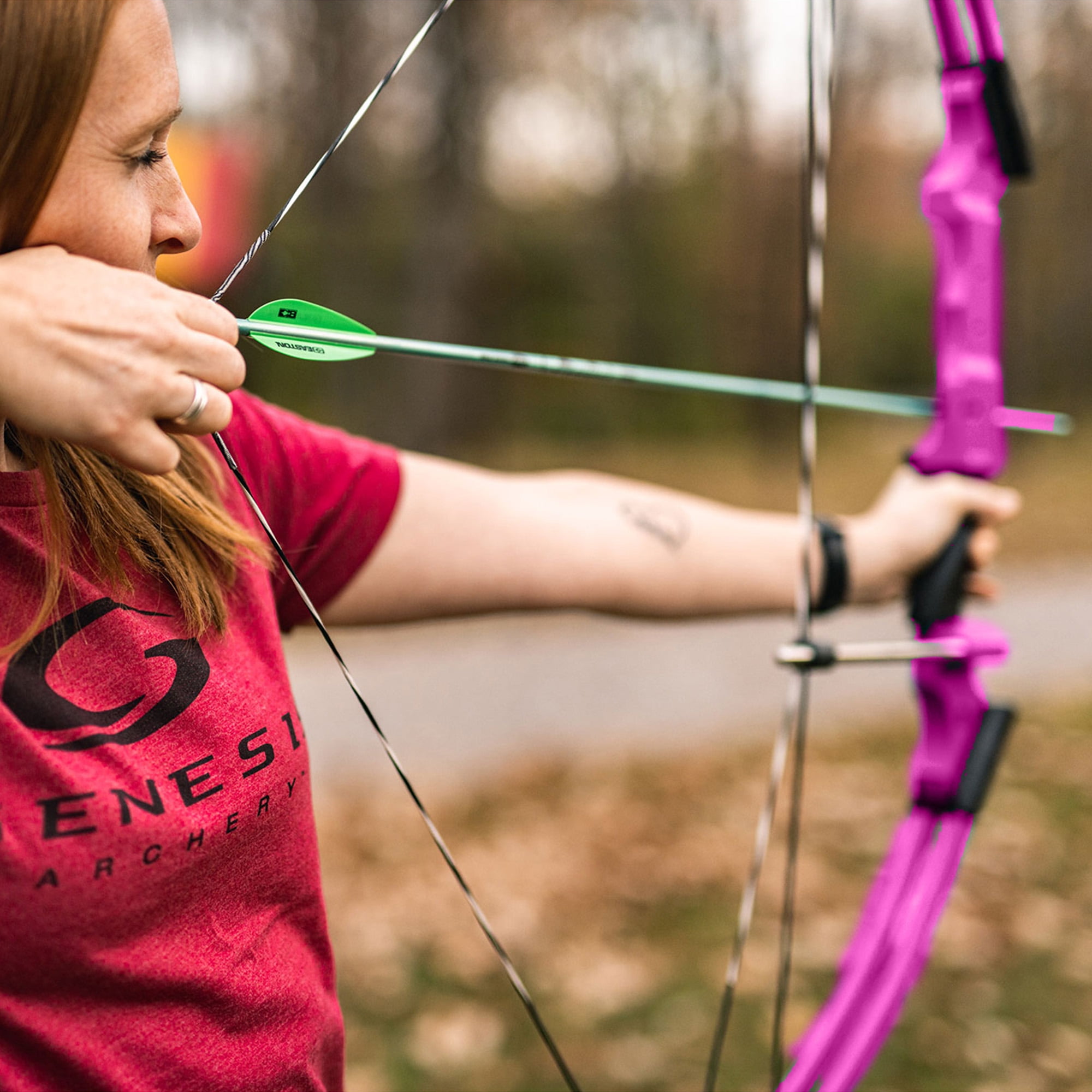 Genesis Archery Compound Bow w/Adjustable Sizing, Right-Handed (4 Pack)
