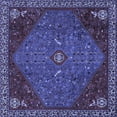 thumbnail image 1 of Ahgly Company Indoor Square Persian Blue Traditional Area Rugs, 7' Square, 1 of 4