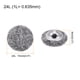thumbnail image 2 of Uxcell 20pcs 24L botón de tela cubierto de 15mm con agujeros redondos, botones de metal para costura de vestidos y blusas en gris, 2 of 6