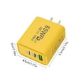 thumbnail image 3 of Wzzjkit Smartphone Fast Charging Plug Two Type C and One/Two USB Multi Port US Standard Charging Head, 3 of 6