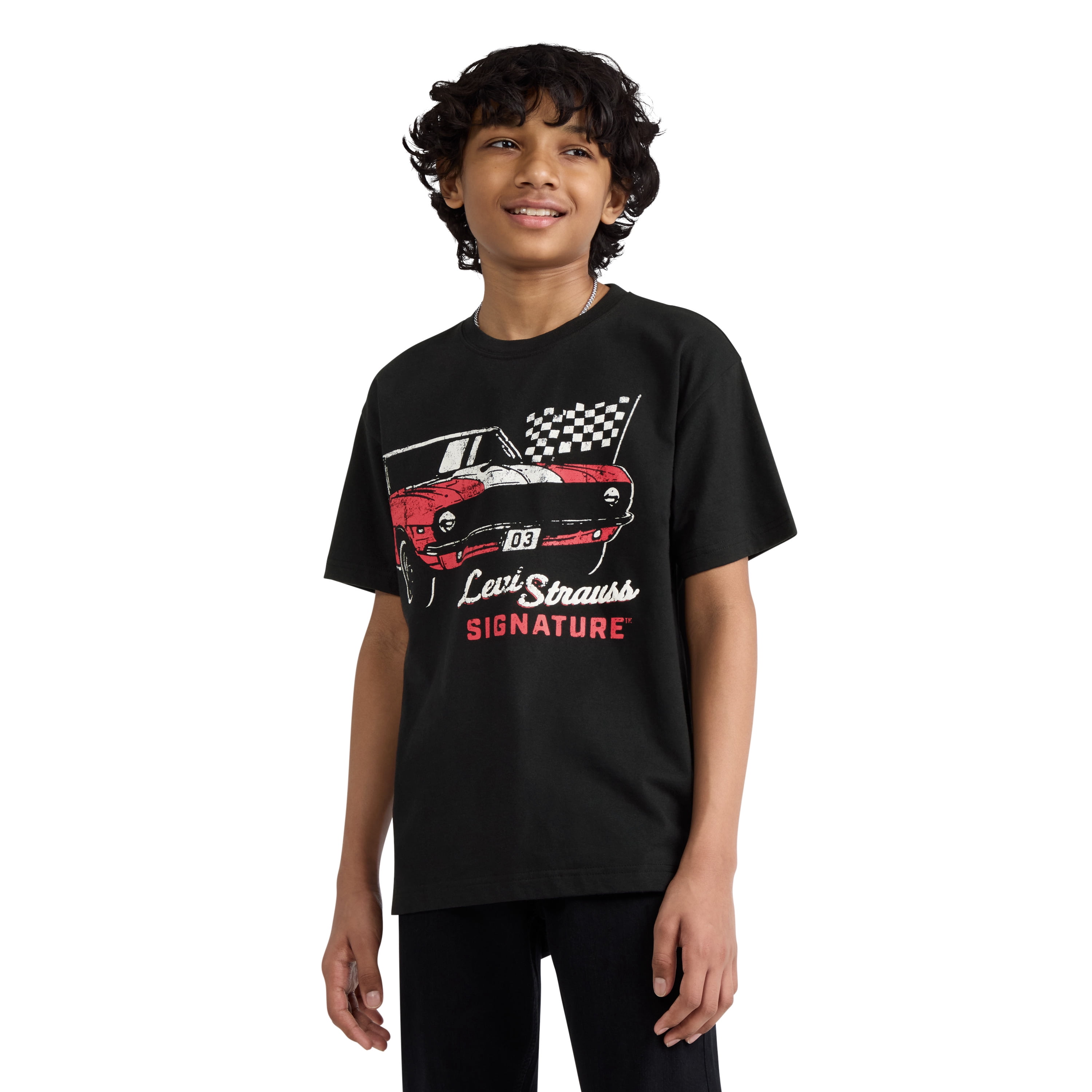 Levi Strauss Signature Boys Short Sleeve Graphic Tee, Sizes 4-18