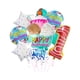 thumbnail image 4 of Globos de helado, globos de papel de aluminio, números enormes, globos de para niñas, suministros de decoración para fiesta de cumpleaños Numero 1, 4 of 9