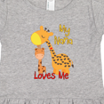 thumbnail image 4 of Inktastic My Nana Loves Me Giraffe Girls Toddler Dress, 4 of 5