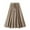 Khaki, variant on qolati Women's Cotton Linen Beach Midi Skirts Trendy High Waist Drawstring Ties Pencil Skirt Summer Pleated Flowy A-Line Skirt
