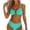 Green, variant on Bikinis for Women High Waisted Push Up Bikini Top with Built-In-Bra and Seamless Cheeky Swim Bottom